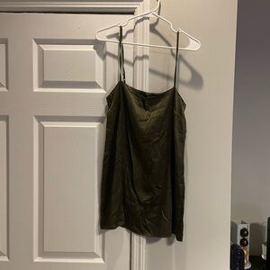Reformation Olive Green Mini Slip Dress Size Small